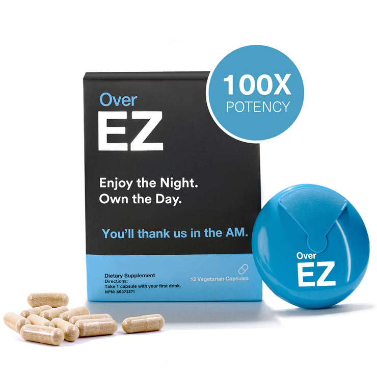 Over EZ Pre-Drink Supplement, 36 Servings, Milk Thistle, NAC, N-Acetyl Cysteine, DHM