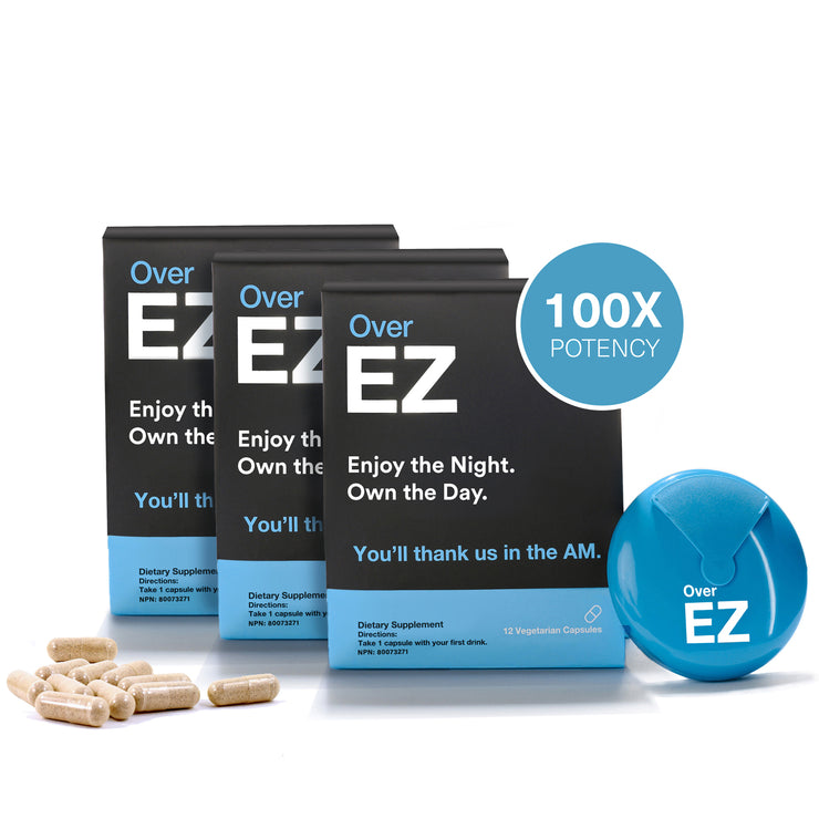 Over EZ Liver Detox Pill, Milk Thistle, NAC, N-Acetyl Cysteine, DHM