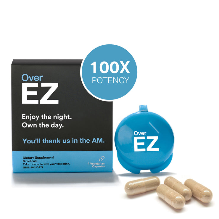 Over EZ Pre-Drink Supplement, 8 Servings, Milk Thistle, NAC, N-Acetyl Cysteine, DHM