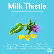 Over EZ Liver Detox Pill, 36 Servings, Milk Thistle, NAC, N-Acetyl Cysteine, DHM